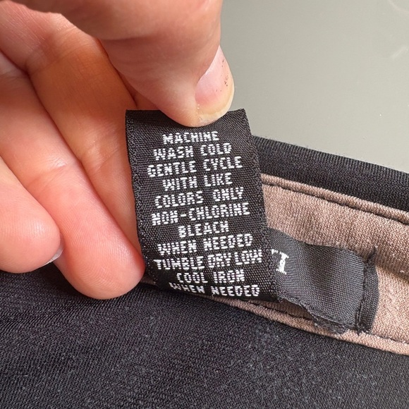 Alfani Brown Black Graphic Button Down cap sleeve vintage inspired Shirt size XS - Picture 5 of 8